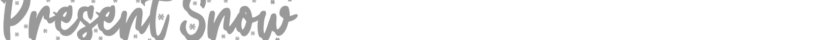 Present Snow font preview